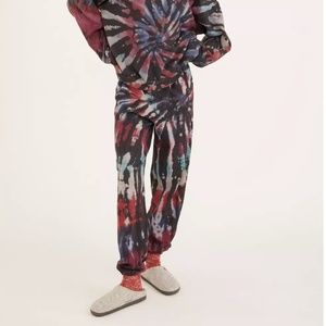 Urban Renewal Recycled Rainbow Crackle Tie-Dye Sweatpant M